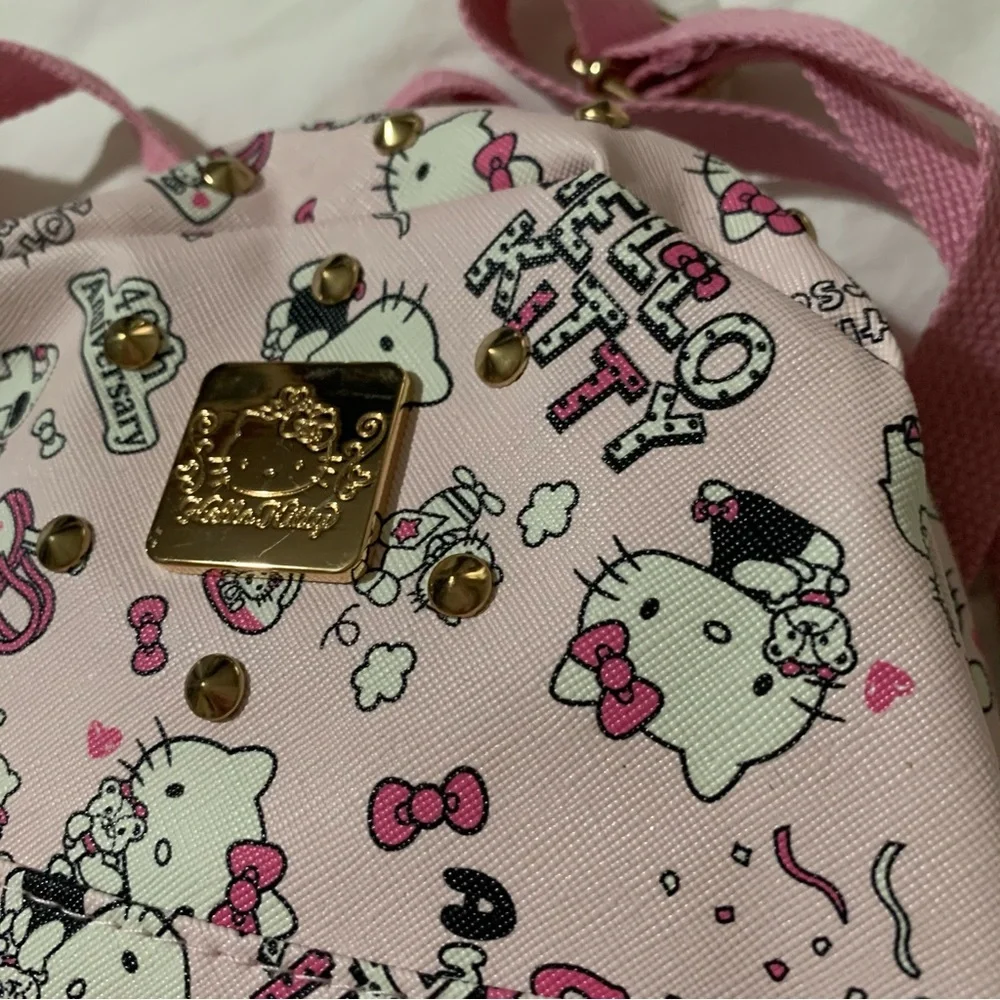 Pink Hello Kitty Mini Backpack with Gold Details NWOT